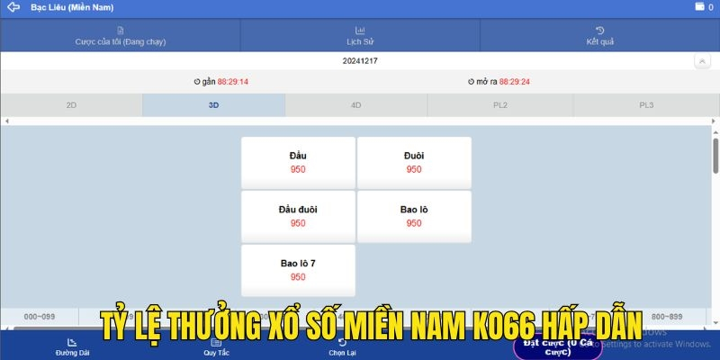 Ko66 trả thưởng xổ số miền Nam cực hậu hĩnh cho người thắng cược